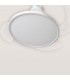Ventilador de Techo Slim DC 72W 6480Lm 4 Aspas Blanco CCT