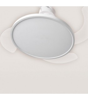 Ventilador de Techo Slim DC 72W 6480Lm 4 Aspas Blanco CCT