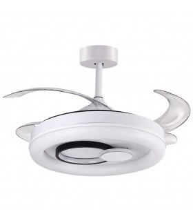 Ventilador de Techo Hersa DC 116W 10900Lm 4 Aspas Blanco CCT