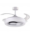 Ventilador de Techo Hersa DC 116W 10900Lm 4 Aspas Blanco CCT