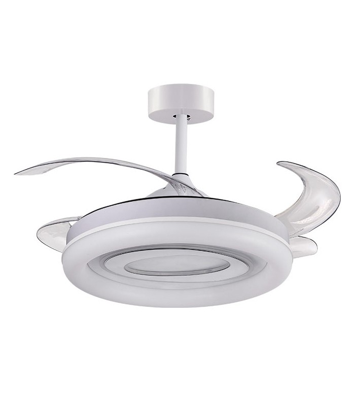 Ventilador de Techo Tebe DC 130W 12300Lm 4 Aspas Blanco CCT