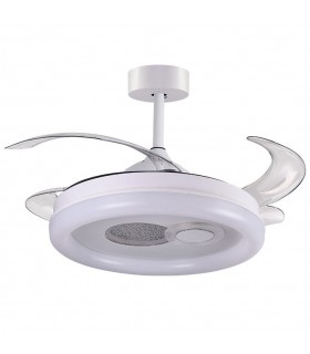 Ventilador de Techo Hermes  DC 108W 10200Lm 4 Aspas Blanco CCT