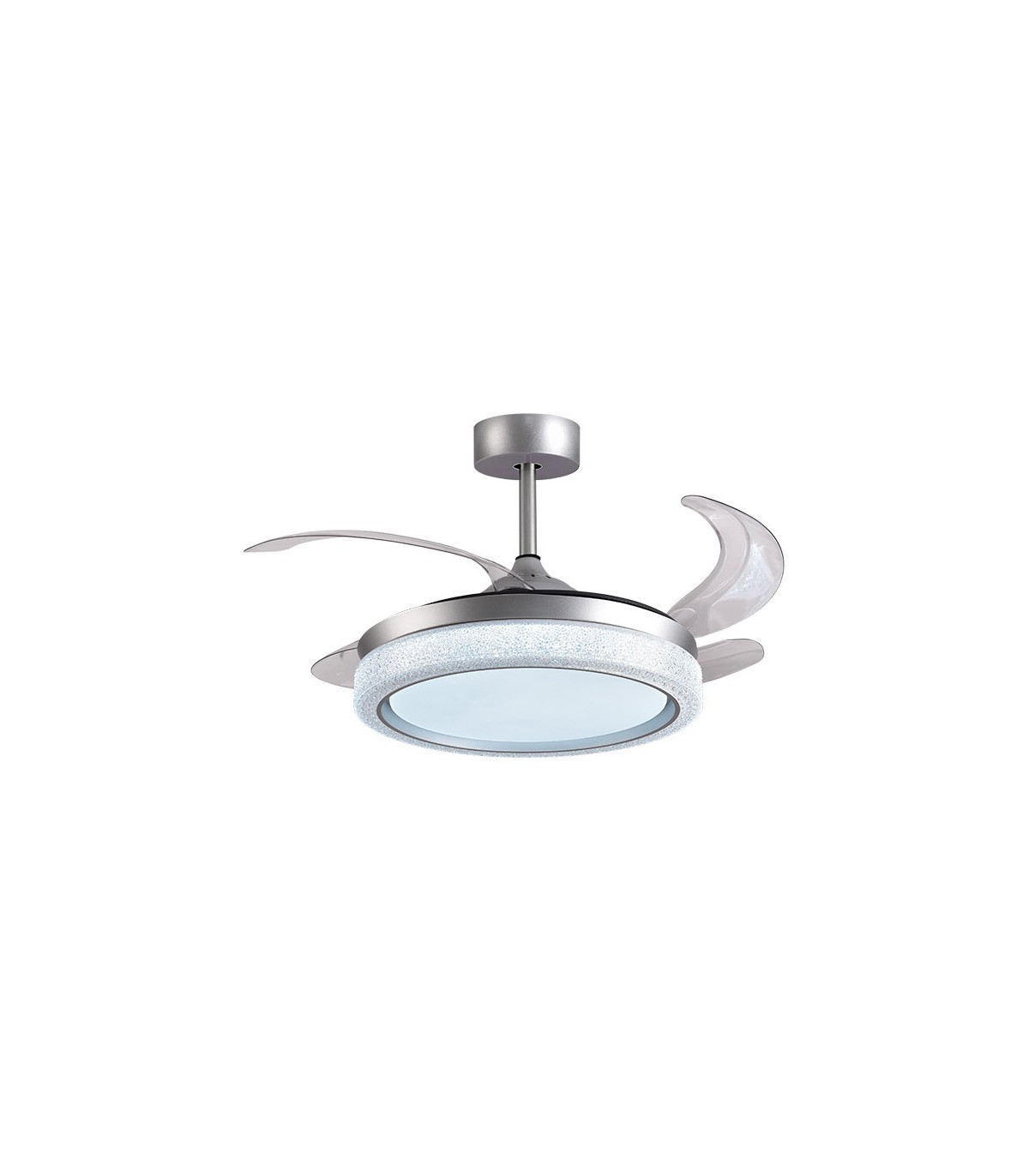 Ventilador de Techo Acanto DC 72W 7200Lm 4 Aspas Plata CCT
