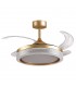 Ventilador de Techo Acanto DC 72W 7200Lm 4 Aspas Oro CCT