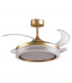 Ventilador de Techo Acanto DC 72W 7200Lm 4 Aspas Oro CCT
