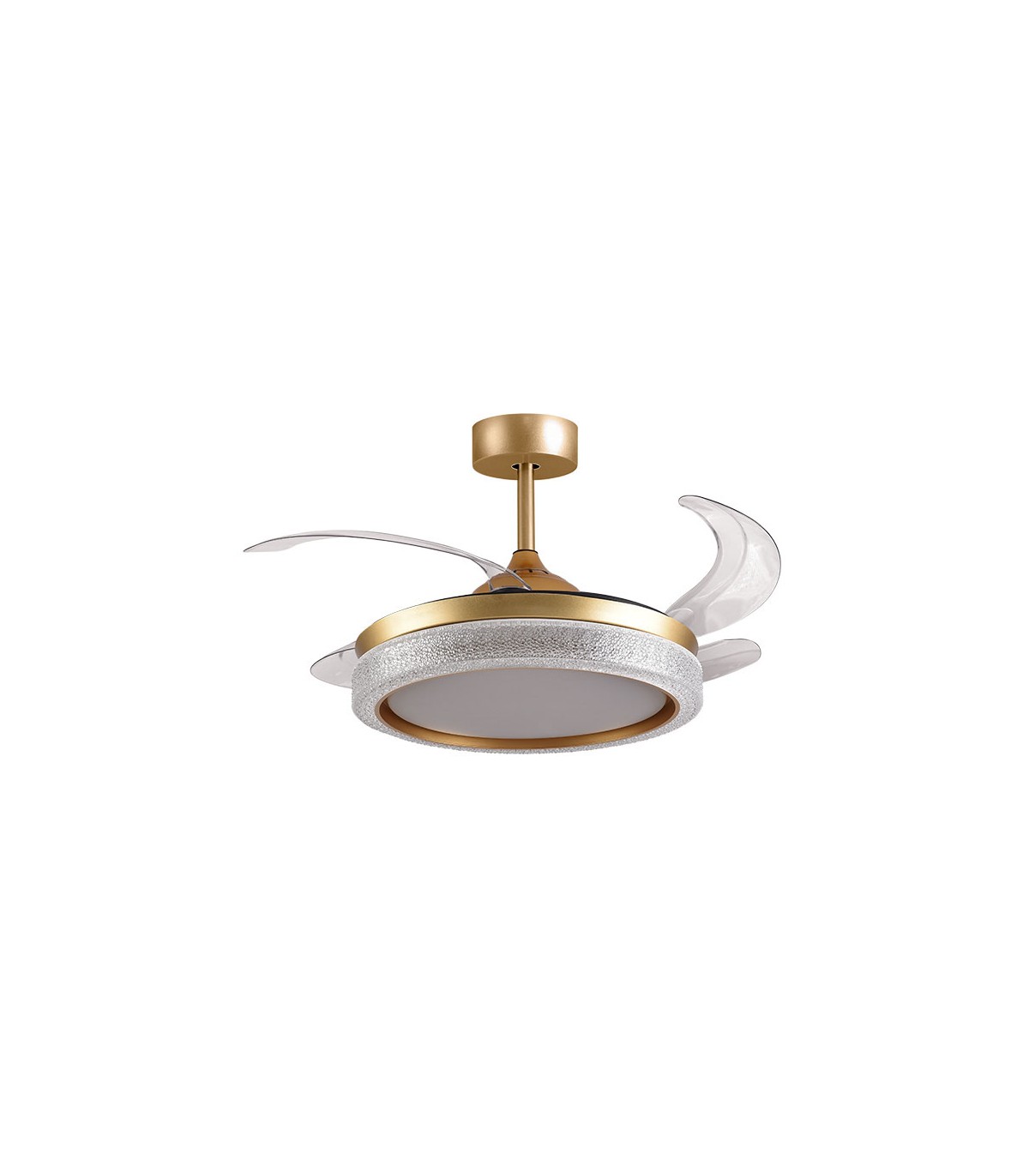 Ventilador de Techo Acanto DC 72W 7200Lm 4 Aspas Oro CCT