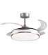 Ventilador de Techo Kepler DC 72W 7200Lm 4 Aspas Plata CCT