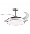 Ventilador de Techo Kepler DC 72W 7200Lm 4 Aspas Plata CCT