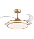 Ventilador de Techo Kepler DC 72W 7200Lm 4 Aspas Oro CCT