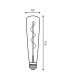 Bombilla Filamento Espiral BOTELLA 62MM 4W 350Lm 330º E27 Serie Vintage