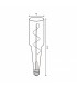 Bombilla Filamento Espiral BOTELLA 70MM 4W 350Lm 330º E27 Serie Vintage