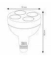 Bombilla Led PAR30 35W 3200Lm 15º E27