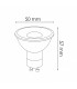 Dicroica Led GU10 Glass 7W 540Lm 38º