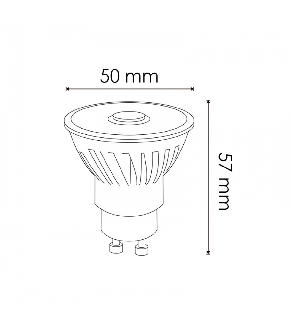 Dicroica Led GU10 COBPRO 8W 976Lm 12º