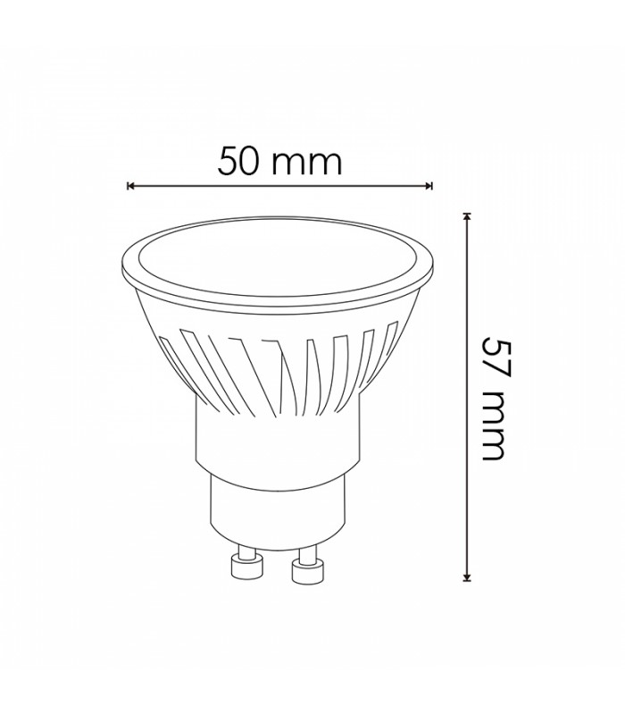 Dicroica Led GU10 COBPRO 9W 900Lm 120º