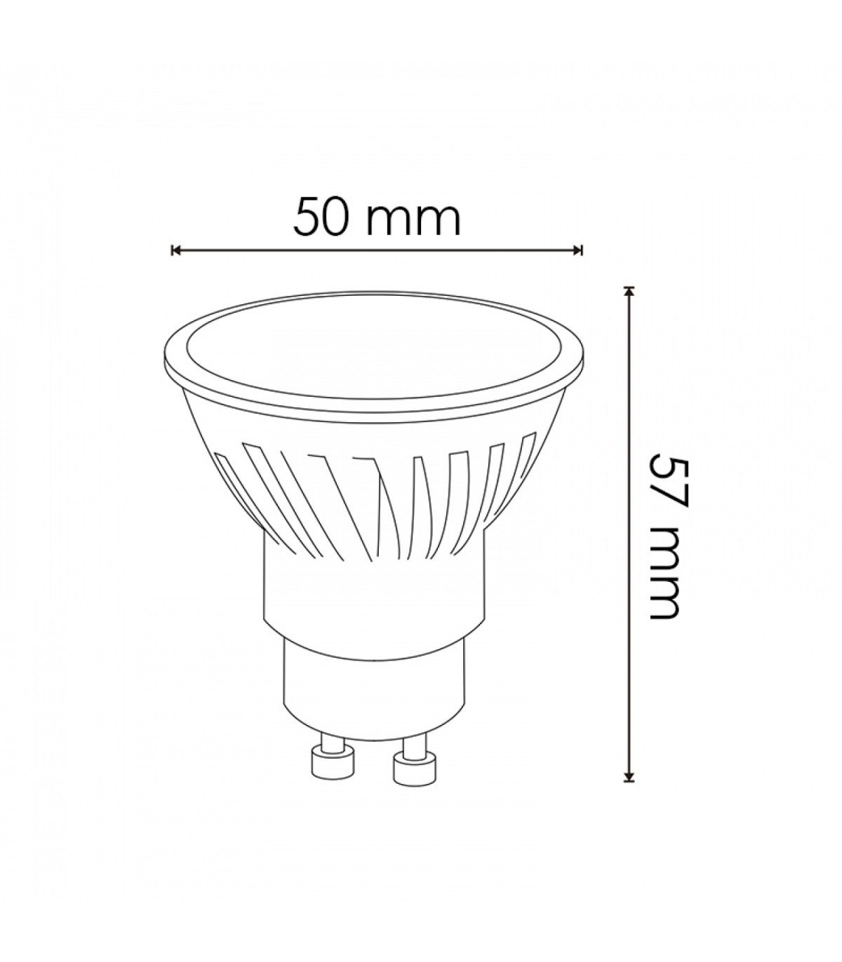 Dicroica Led GU10 COBPRO 9W 900Lm 120º