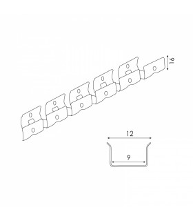 Perfil Flexible Aluminio Para Neón -20 Metros-