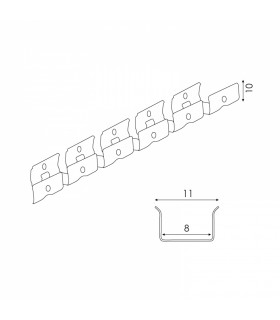 Perfil Flexible Aluminio Para Neón -20 Metros-