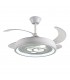 Ventilador de Techo Dafne DC 72W 6480Lm 4 Aspas Blanco CCT