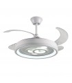 Ventilador de Techo Dafne DC 72W 6480Lm 4 Aspas Blanco CCT