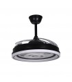 Ventilador de Techo Dafne DC 72W 6480Lm 4 Aspas Negro CCT