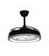 Ventilador de Techo Dafne DC 72W 6480Lm 4 Aspas Negro CCT