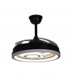 Ventilador de Techo Dafne DC 72W 6480Lm 4 Aspas Negro CCT