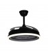 Ventilador de Techo Dafne DC 72W 6480Lm 4 Aspas Negro CCT