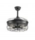 Ventilador de Techo Anticuario DC 4 Aspas Negro 5xE27