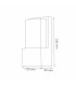 Aplique de Pared Led FIT 10W 920Lm IP54 Negro