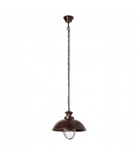 Lámpara Colgante Navy 1xE27 Marrón Oxido