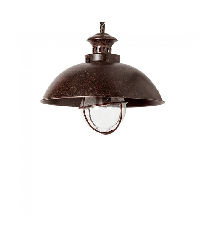 Lámpara Colgante Navy 1xE27 Marrón Oxido