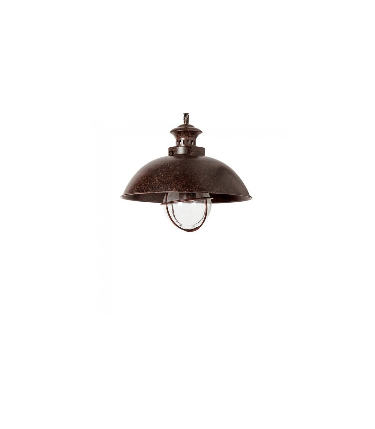 Lámpara Colgante Navy 1xE27 Marrón Oxido