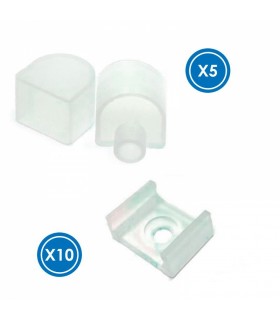Pack Tapones y Grapas Para Tira Funda Neon Lm3982