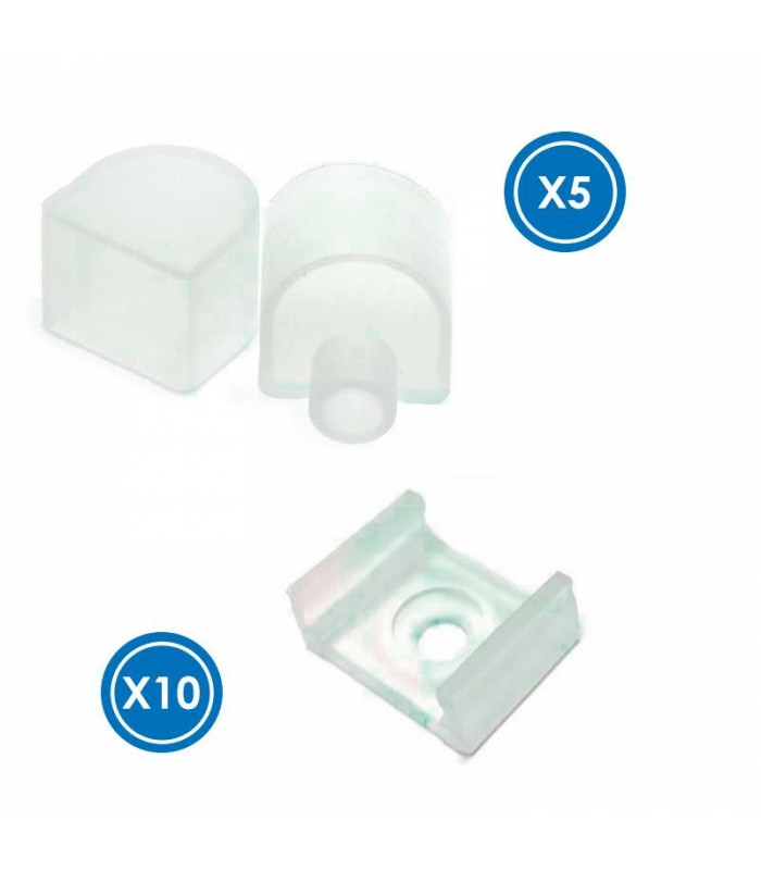 Pack Tapones y Grapas Para Tira Funda Neon Lm3982