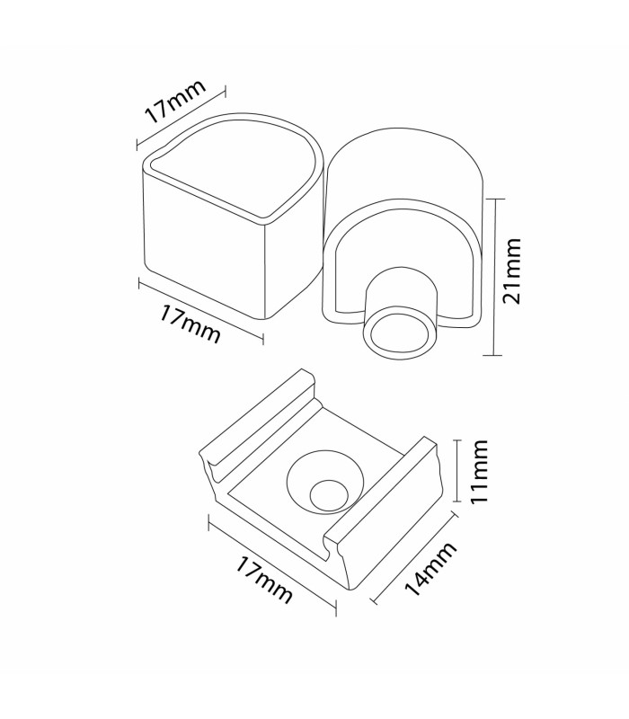 Pack Tapones y Grapas Para Tira Funda Neon Lm3982