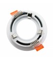 Aro Empotrable Fijo Redondo Blanco Serie INFINITY