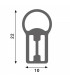 Funda de Silicona ARC 22X10 Para Tiras Led -20 Metros-