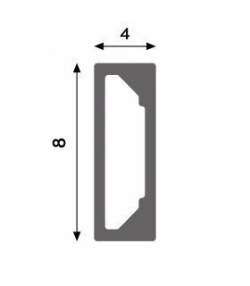 Funda de Silicona SLIM 8X4 Para Tiras Led -20 Metros-