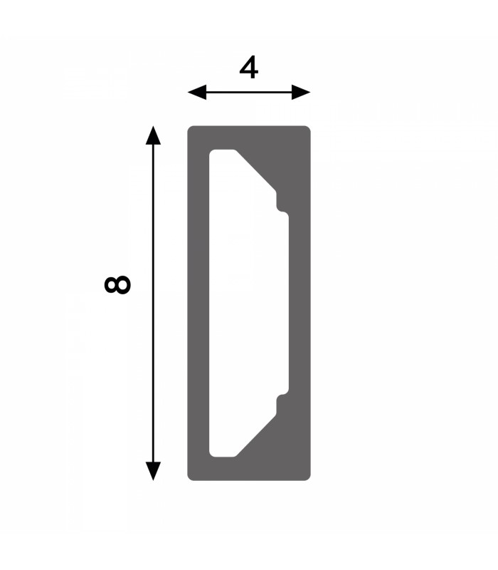 Funda de Silicona SLIM 8X4 Para Tiras Led -20 Metros-