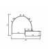 Perfil Aluminio SUN Lacado Blanco Empotrar Arquitectonico -2 Metros-