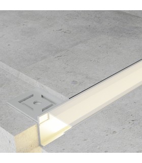 Perfil Aluminio HURE Empotrar Obra -2 Metros-