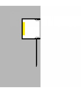 Perfil Aluminio HURE Empotrar Obra -2 Metros-
