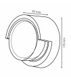 Aplique de Pared Led DYNAMIC 12W 840Lm IP65 CCT