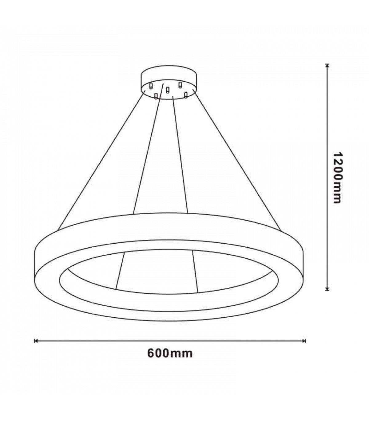 Lámpara Colgante Sunny 40W 3200Lm CCT