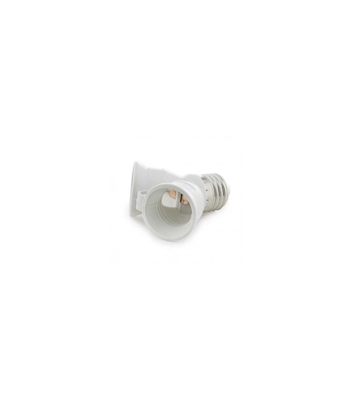 Adaptador casquillo E27 a 2xE27