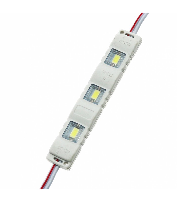 Cadena 20 Módulos 3 Led 0.75W 60Lm 120º 12VDC IP65
