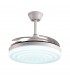 Ventilador Arcos DC 72W 6480Lm 4 Aspas Blanco APP Tuya CCT