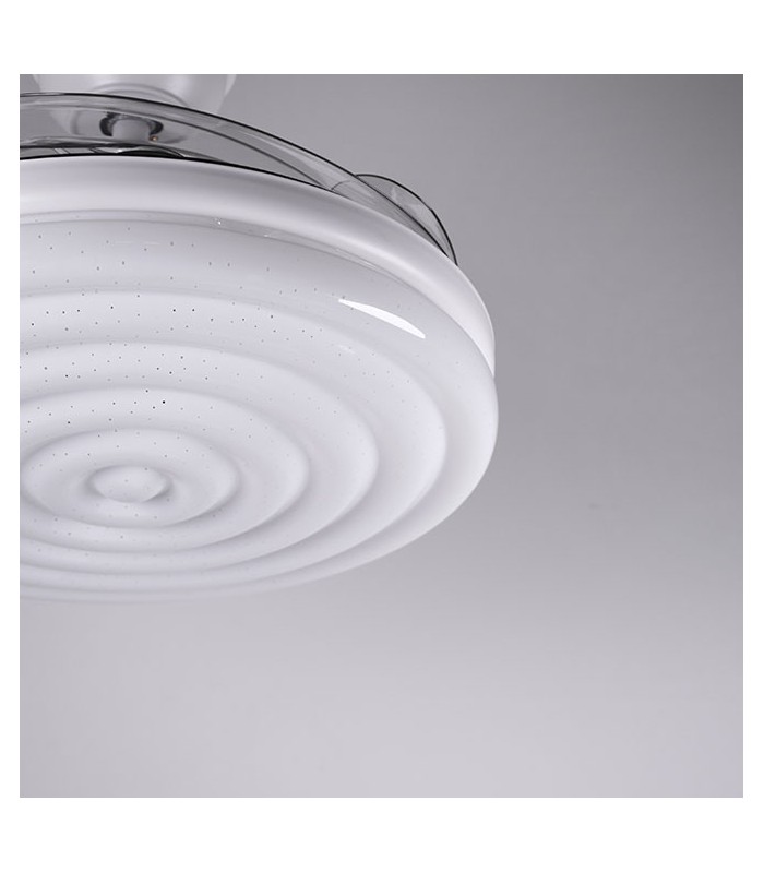 Ventilador Arcos DC 72W 6480Lm 4 Aspas Blanco APP Tuya CCT