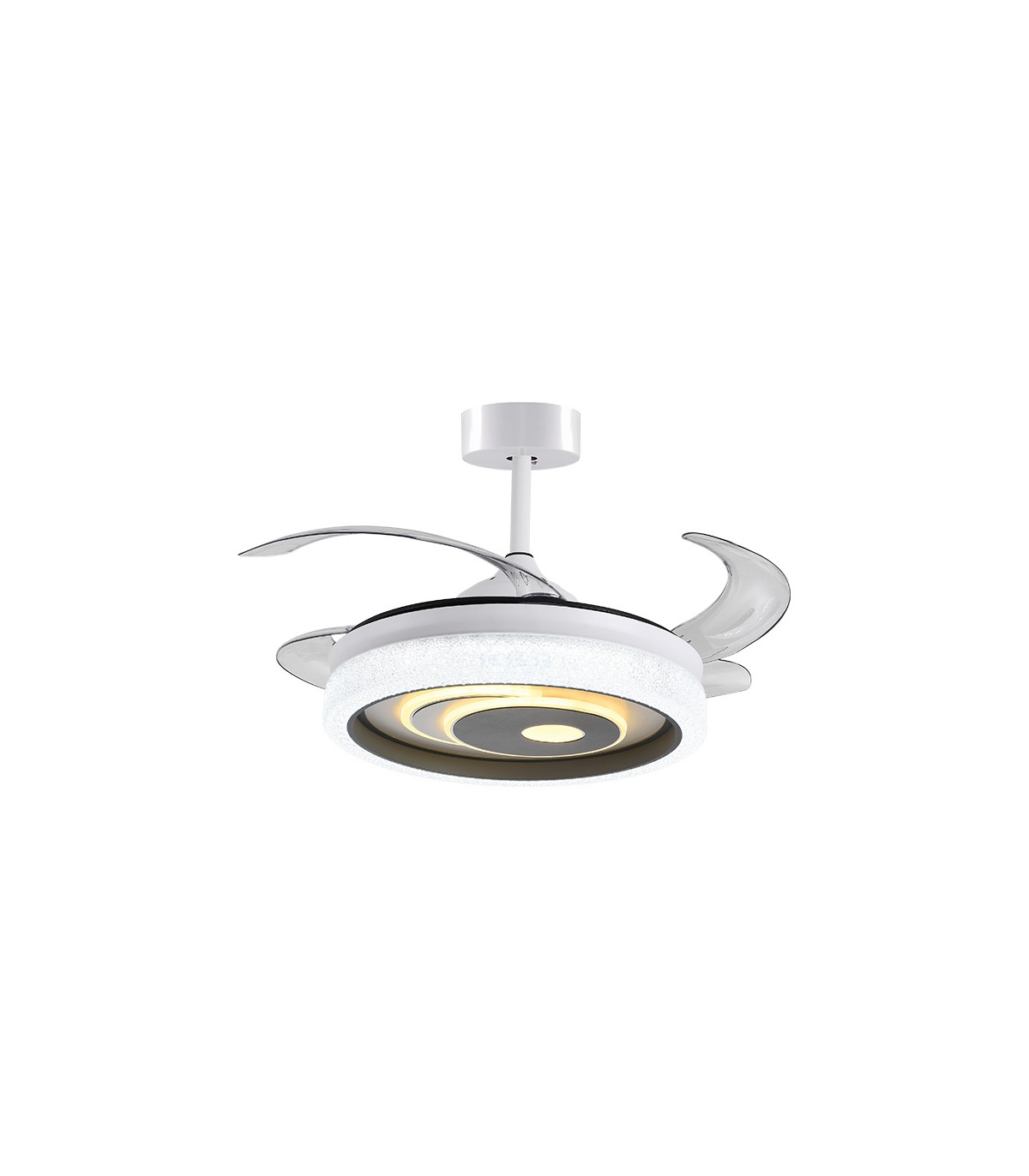 Ventilador Trio DC 72W 6480Lm 4 Aspas Blanco CCT